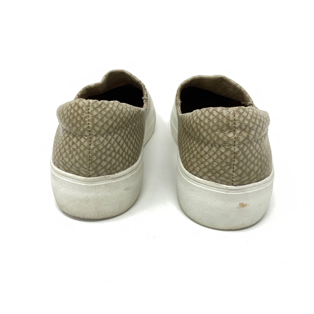 J/ Slides Leather Snake Print Embossed Slip On Pl… - image 3